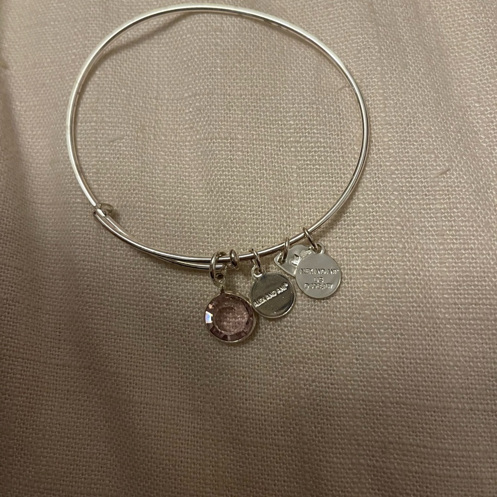 Alex + Ani  Purple crystal looking charm.